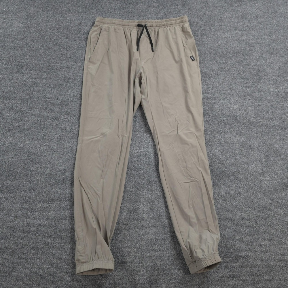 UNRL Pants Mens Large Beige In Flex Jogger III Performance Stretch Run Gym Train